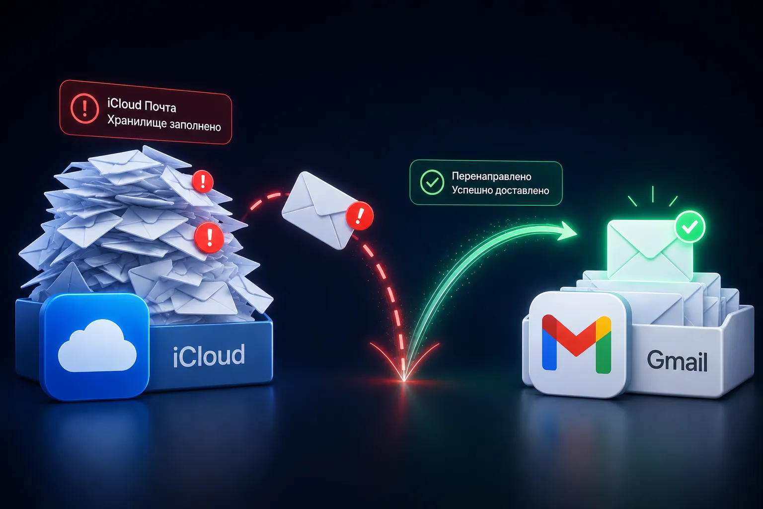 Код не пришёл на @icloud.com